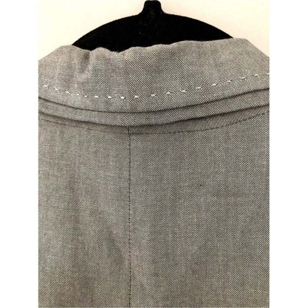 Kasper Petite Gray Longline Career Blazer Jacket Women's Size 16P Office Chic - Picture 9 of 11